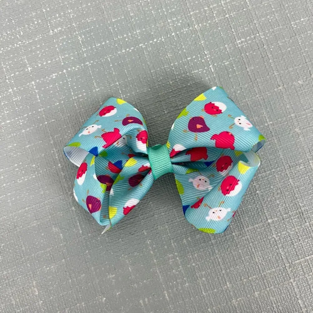 Girls Colorful Baby Chick Clip Hair Bow